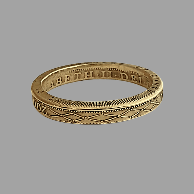 British Two Pounds 2015 Coin Ring  