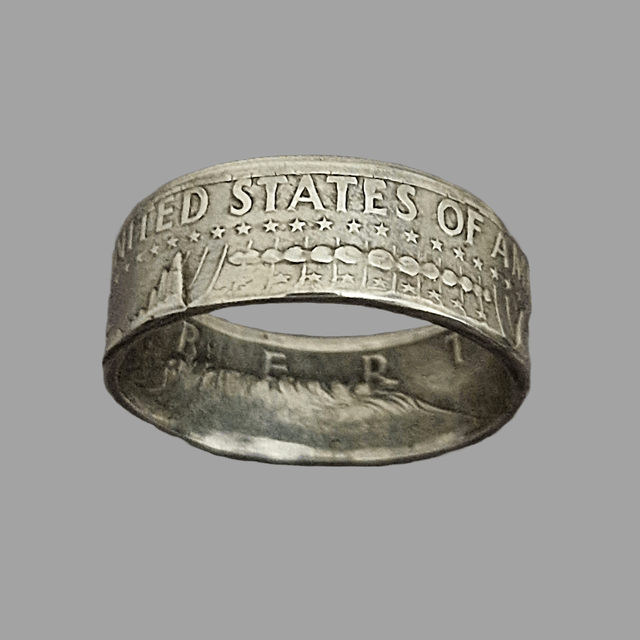 US Half Dollar 1964 Coin Ring – 90% Silver