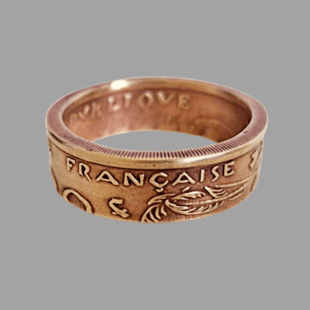 French Polynesia 100 Francs 2003 Coin Ring     