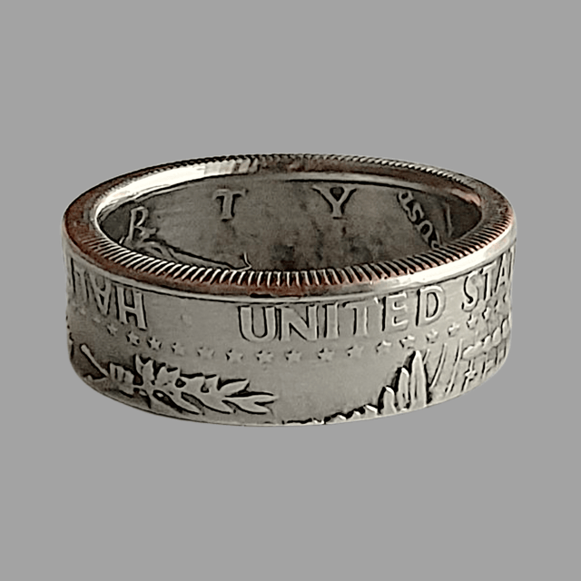 American Kennedy Half Dollar 1971 coin ring  