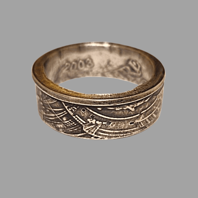 Las Vegas Silver Strike Slot Machine Coin Ring – .999 Silver