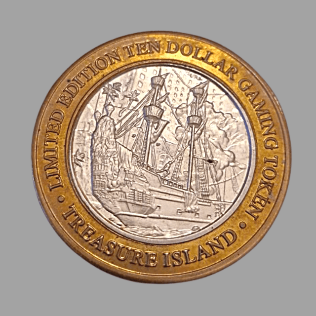 Las Vegas Silver Strike Slot Machine Coin Ring – .999 Silver