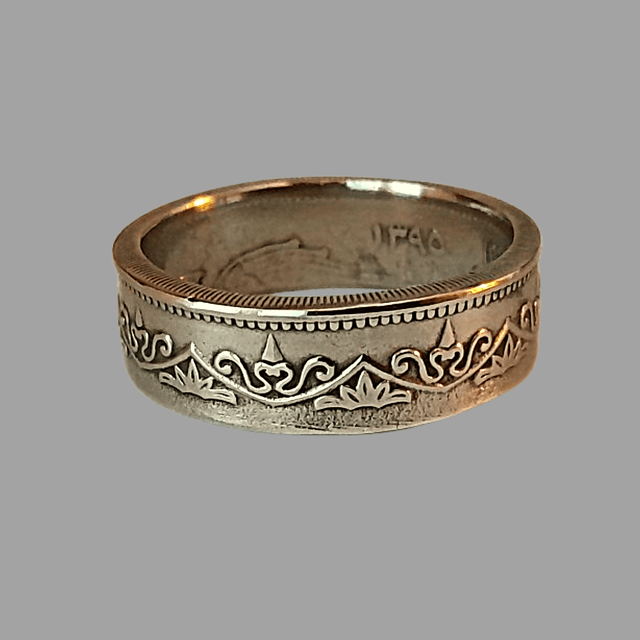 Libyan 100 Dirhams 1975 Coin Ring 
