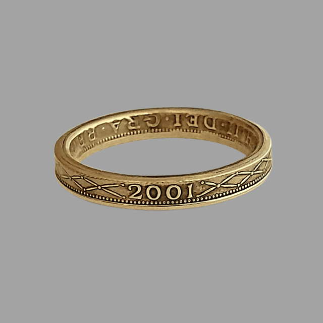 British Two Pounds 2015 Coin Ring  