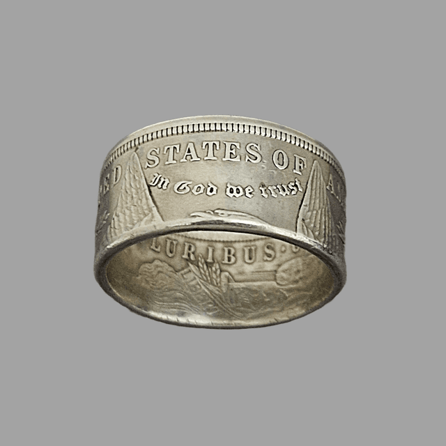 US One Dollar 1921 Coin Ring – 90% Silver