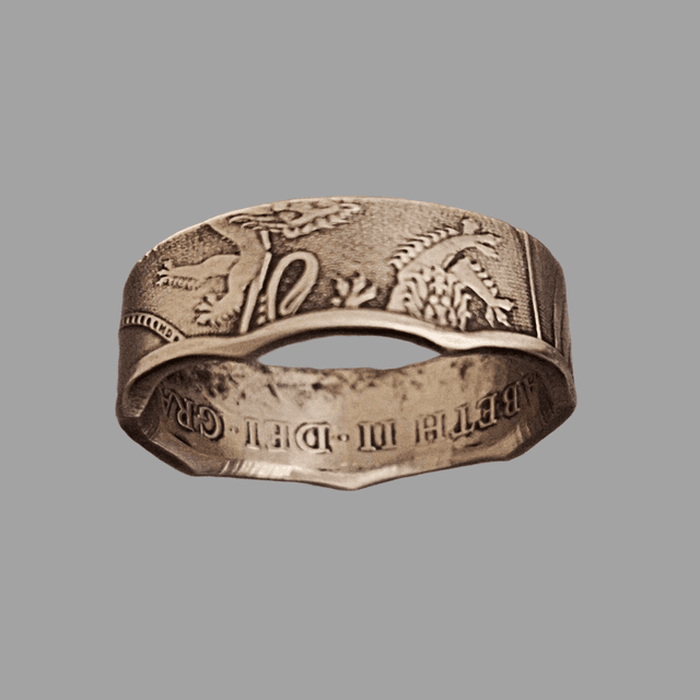 UK Fifty Pence 2019 coin ring    