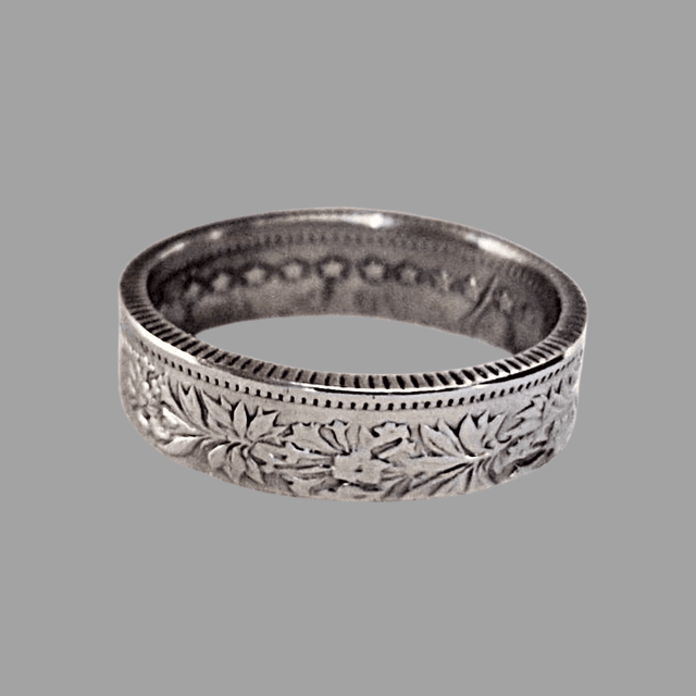 Swiss One Franc 1974 Coin Ring     